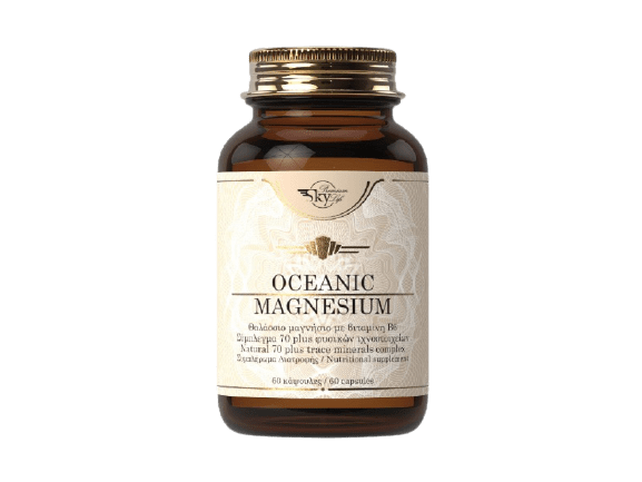 Sky Premium Life – Oceanic Magnesium Supplement Difference With Sea Magnesium With Complex 70 Natural Trace Elements and Vitamin B6 60caps