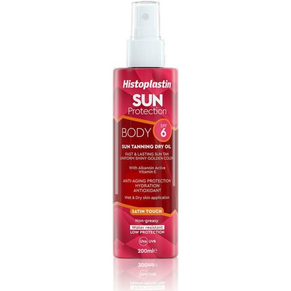 Heremco - Histoplastin Sun Protection Tanning Body Dry Oil Satin-Ξηρό Λάδι Μαυρίσματος SPF 6, 200 ml Heremco - Histoplastin Sun Protection Tanning Body Dry Oil Satin-Ξηρό Λάδι Μαυρίσματος SPF 6, 200 ml
