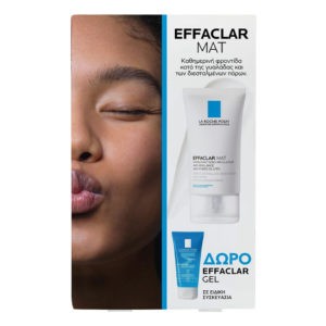 Περιποίηση Προσώπου La Roche Posay – Promo Effaclar Mat Σμηγματορρυθμιστική Κρέμα Προσώπου 40ml & Effaclar Gel 50ml