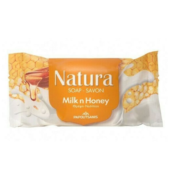 Papoutsanis – Natura Nutrition Soap Milk & Honey 90g