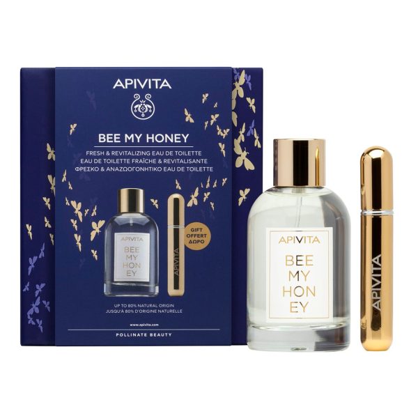 Apivita - Be My Honey Set: Eau de Toilette 100ml & Επαναγεμιζόμενο Σπρέι Αρώματος 8ml