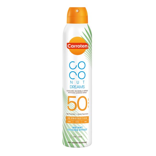 Carroten - Coconut Dreams Suncare Invisible Spray SPF50 200ml Carroten - Coconut Dreams Suncare Invisible Spray SPF50 200ml