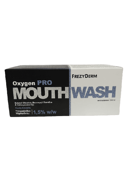 FrezyDerm - Oxygen Pro Mouthwash Στοματικό Διάλυμα για Καθαρισμό & Προστασία με Ενεργό Οξυγόνο 250ml FrezyDerm - Oxygen Pro Mouthwash Στοματικό Διάλυμα για Καθαρισμό & Προστασία με Ενεργό Οξυγόνο 250ml