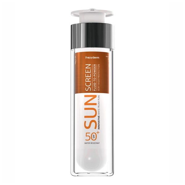 Frezyderm – Sun Screen Fluid to Powder SPF50+ 50ml Frezyderm – Sun Screen Fluid to Powder SPF50+ 50ml