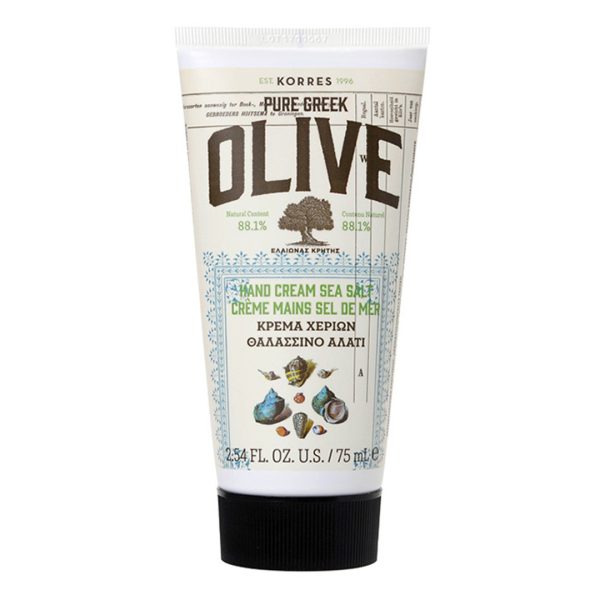 Korres - Pure Greek Olive Ενυδατική Κρέμα Χεριών με Θαλασσινό Αλάτι 75ml