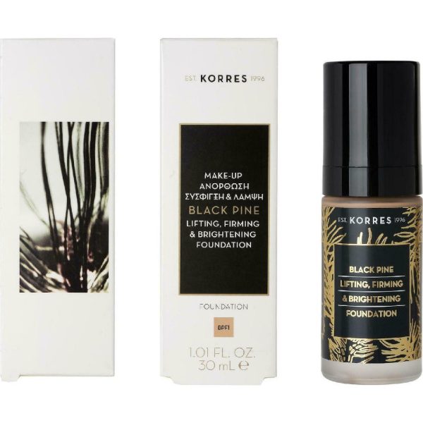 Korres Μαύρη Πεύκη Υγρό Make-up για Ανόρθωση Σύσφιξη & Λάμψη BPF00 30ml