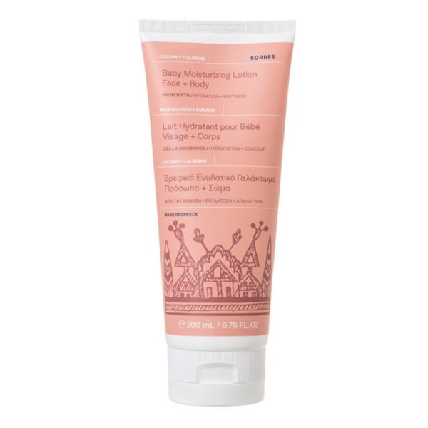 Korres - Coconut & Almond Baby Moisturizing Lotion Face & Body 200ml Korres - Coconut & Almond Baby Moisturizing Lotion Face & Body 200ml