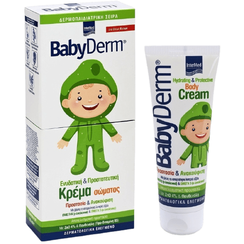 Intermed - Babyderm Ενυδατική και Προστατευτική Κρέμα Σώματος για Προστασία και Ανακούφιση 125ml