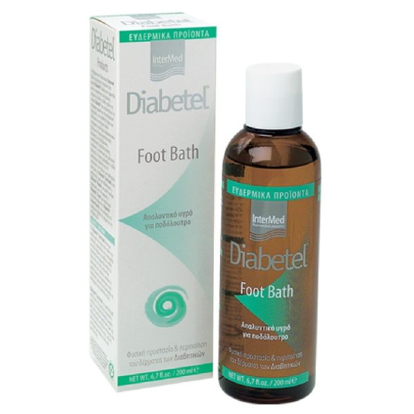 Intermed - Diabetel Foot Bath Απαλυντικό Υγρό για Ποδόλουτρο Κατάλληλο για Διαβητικό Πόδι 200ml