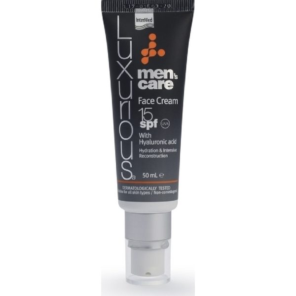 InterMed - Luxurious Men’s Care Face Cream SPF15 Kρέμα Προσώπου για Πλούσια Ενυδάτωση & Ανάπλαση 50ml