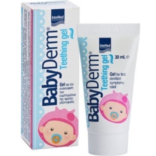 Intermed - Babyderm Teething gel Aνακούφιση των συμπτωμάτων της πρώτης οδοντοφυΐας 30ml