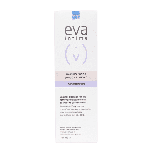 Intermed - Eva Intima Baking Soda Douche pH 9.0 Κολπική Πλύση με Σόδα για Απομάκρυνση των Συσσωρευμένων Εκκρίσεων 147ml