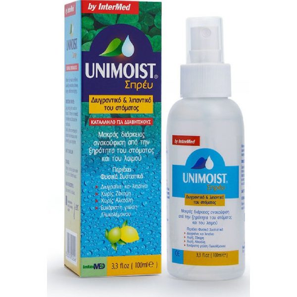 Intermed - Unimoist Spray Υγραντικό για την Ξηρότητα του Στόματος & του Λαιμού 100ml Intermed - Unimoist Spray Υγραντικό για την Ξηρότητα του Στόματος & του Λαιμού 100ml