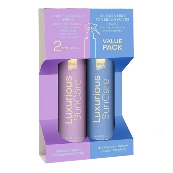 Intermed - Luxurious Suncare Hair Protection Spray 200ml & Hair Sea Mist for Wavy Hair 200ml Intermed - Luxurious Suncare Hair Protection Spray 200ml & Hair Sea Mist for Wavy Hair 200ml