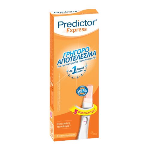 Predictor - Express Τεστ Εγκυμοσύνης με Γρήγορο Αποτέλεσμα σε 1 Λεπτό 1τμχ Predictor - Express Τεστ Εγκυμοσύνης με Γρήγορο Αποτέλεσμα σε 1 Λεπτό 1τμχ