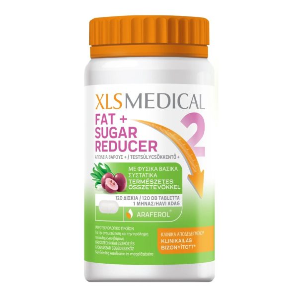 XLS Medical - Fat+Sugar Reducer Συμπλήρωμα Διατροφής για Αδυνάτισμα 120 ταμπλέτες