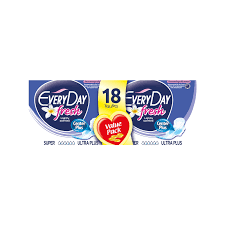 EveryDay – Sensitive Fresh Super Ultra Plus Center Plus Economy Pack 18pcs EveryDay – Sensitive Fresh Super Ultra Plus Center Plus Economy Pack 18pcs