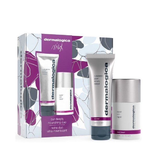 Dermalogica - MultiVitamin Power Recovery Masque Μάσκα Προσώπου Αναδόμησης του Δέρματος 75ml & Super Rich Repair Κρέμα Ενυδάτωσης Πλούσια Υφή 50ml
