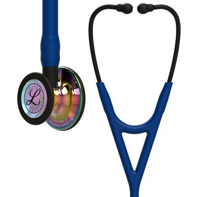 Littmann - Στηθοσκόπιο Cardiology IV Navy με Κώδωνα High Polish Rainbow-Finish Στέλεχος και Ακουστικά Μαύρα 27cm Κωδικός 6242