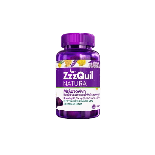 ZzzQuil Natura - Melatonin Συμπλήρωμα Διατροφής με Μελατονίνη 60 Zελεδάκια