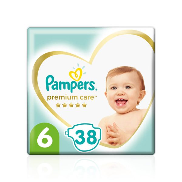 Pampers - Jumbo Premium Care Value Pack No 6 (13+ kg) Βρεφικές Πάνες 38τμχ