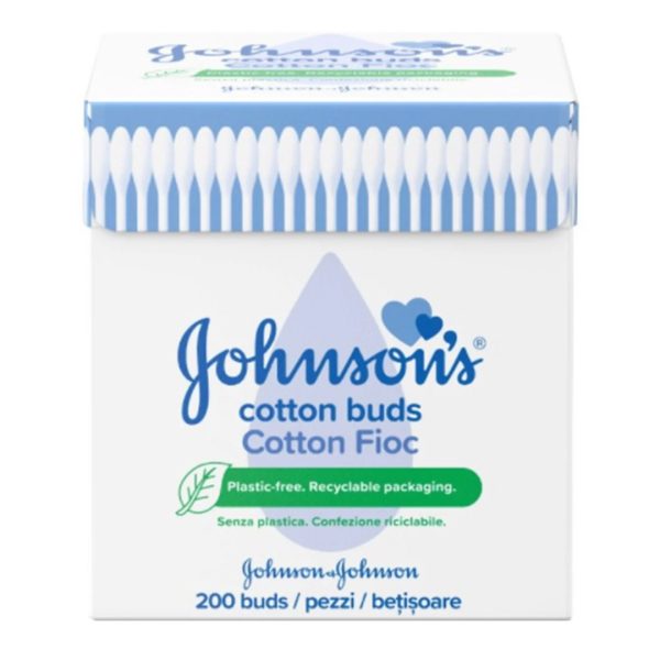 Johnson's - Baby Cotton Buds Μπατονέτες 200 τμχ