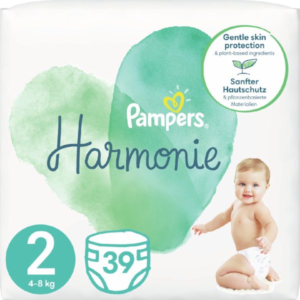 Pampers - Πάνα με Αυτοκόλλητο Harmonie No. 2 για 4-8kg 39τμχ Pampers - Πάνα με Αυτοκόλλητο Harmonie No. 2 για 4-8kg 39τμχ