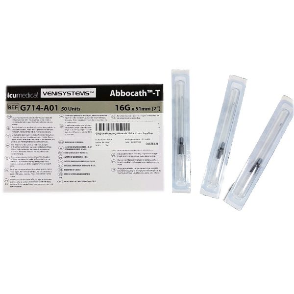 Abbocath – Cannula (Gray) No16 1pcs