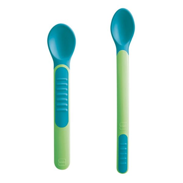 MAM - 513 - Heat Sensitive Spoons & Cover Θερμοευαίσθητα Κουταλάκια με Θήκη 6+ Μηνών 2τμχ