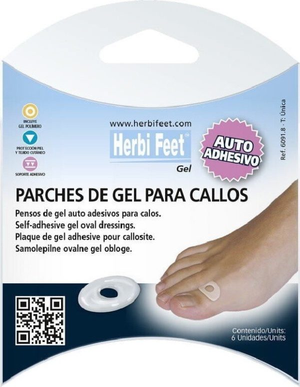 Herbifeet – Gel Oval Dressings 6 pieces
