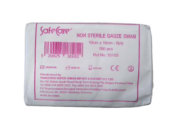 Safecare – Non Sterile Gauze Swab Ref 18105 10×10 8pcs