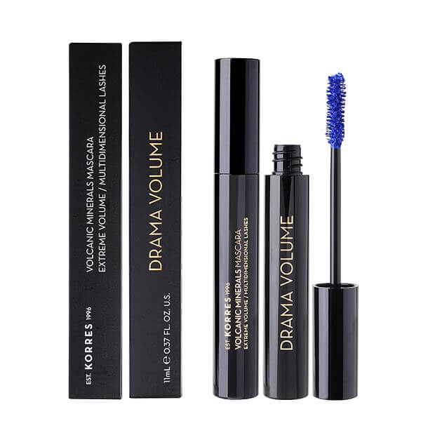 Korres Drama Volume Mascara Volcanic Minerals Μάσκαρα Για Μέγιστο Όγκο Bright Blue Νο03 - 11ml