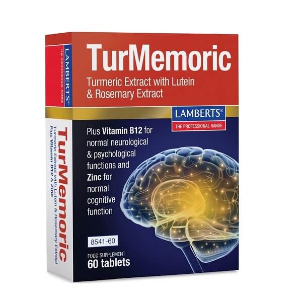 Lamberts TurMemoric- Συμπλήρωμα Διατροφής με Εκχύλισμα Ginkgo Biloba 6000mg - 60tabs