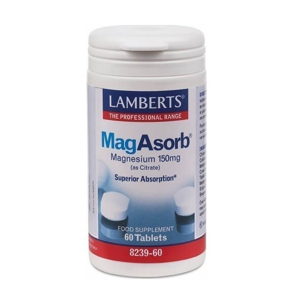 Lamberts - Μαγνήσιο 150mg Τόνωση Μυϊκού & Νευρικού Συστήματος - 60tabs