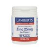 Lamberts - Συμπλήρωμα Διατροφής με Κιτρικό Ψευδάργυρο 25mg - 120tabs