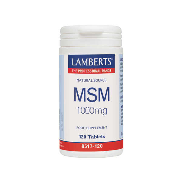 Lamberts – MSM 1000mg 120 tabs Lamberts – MSM 1000mg 120 tabs