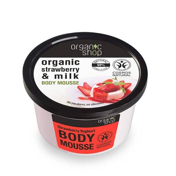 Natura Siberica Organic Shop Body Mousse Strawberry Yogurt – 250ml