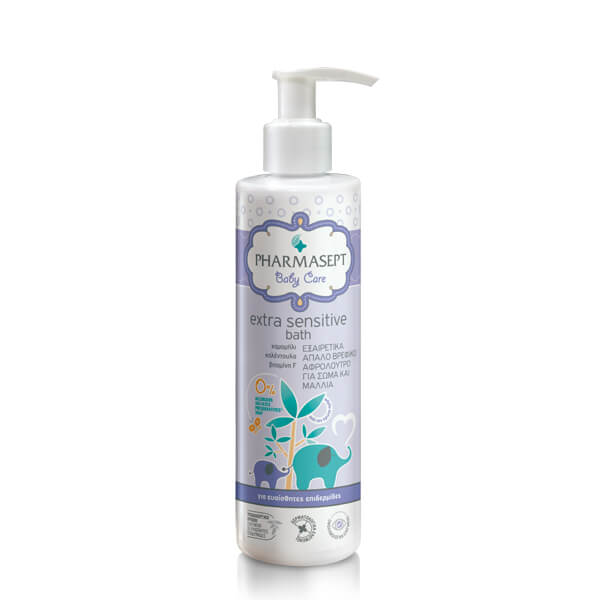 Pharmasept Pharmasept Baby Care Extra Sensitive Bath  Απαλό Αφρόλουτρο για Σώμα και Μαλλιά 250ml