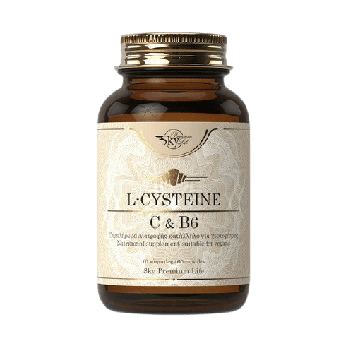 Sky Premium Life - L-Cysteine και Vitamine C και Β6 Συμπλήρωμα Διατροφής Με Το Αμινοξύ L Κυστεΐνη Και Βιταμίνες C και B6 60caps Sky Premium Life - L-Cysteine και Vitamine C και Β6 Συμπλήρωμα Διατροφής Με Το Αμινοξύ L Κυστεΐνη Και Βιταμίνες C και B6 60caps