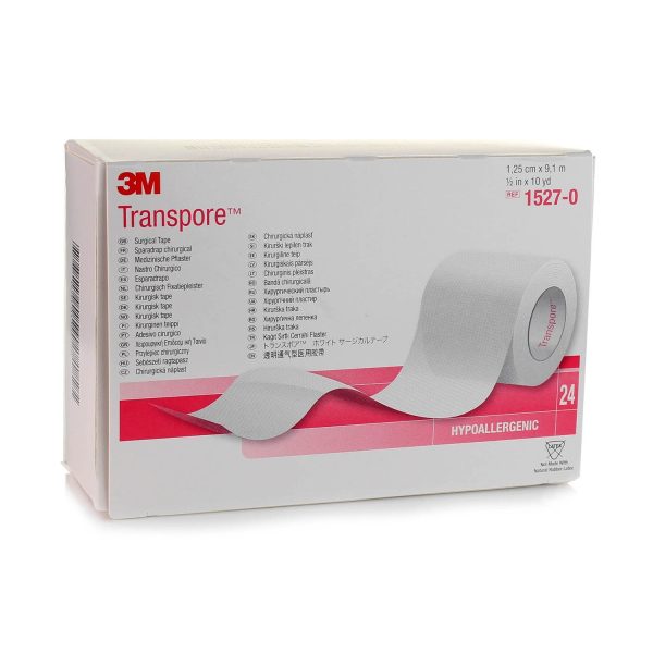 3M - Transpore Πλαστική Ταινία Στερέωσης 1.25cm x 9.1m 1τμχ REF 1527-0