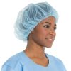 BlueMed - Non-Woven Βlue Σκούφιες Ακορντεόν Μπλε 100τμχ