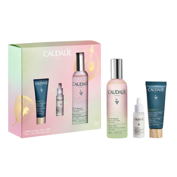 Caudalie - Beauty Elixir 100ml & Vinoperfect Ορός Προσώπου 10ml & Vinergetic C+ Μάσκα Προσώπου 15ml
