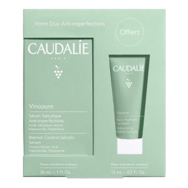 Caudalie - Vinopure Blemish Control Salicylic Serum Προσώπου 30ml & Moisturizing Mattifying Fluid 15ml Caudalie - Vinopure Blemish Control Salicylic Serum Προσώπου 30ml & Moisturizing Mattifying Fluid 15ml
