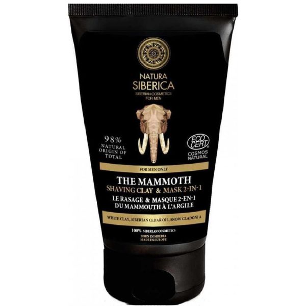 Natura Siberica – The Mammoth  Men Shaving Clay and Mask 2-in-1 150ml