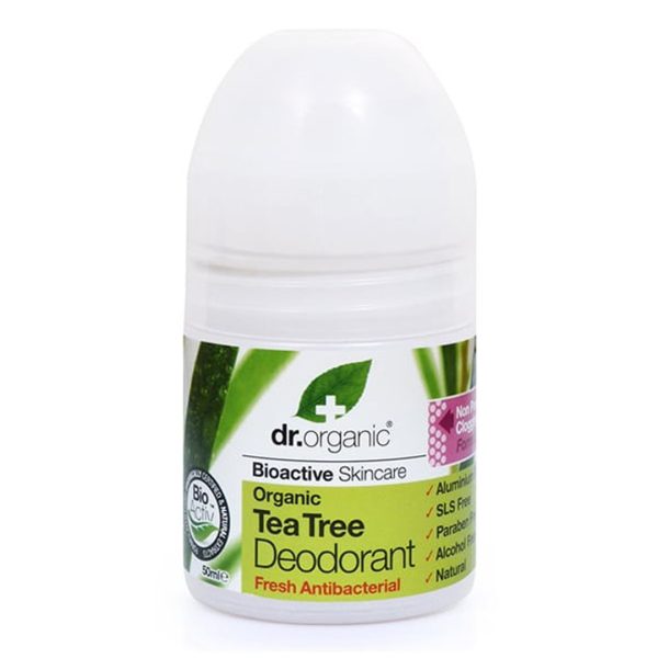 Dr. Organic – Tea Tree Deodorant Roll-On 50 ml
