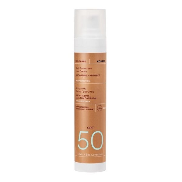 Korres - Κόκκινο Σταφύλι Αντηλιακή Αντιρυτιδική Κρέμα Προσώπου κατά των Πανάδων SPF50 50ml Korres - Κόκκινο Σταφύλι Αντηλιακή Αντιρυτιδική Κρέμα Προσώπου κατά των Πανάδων SPF50 50ml