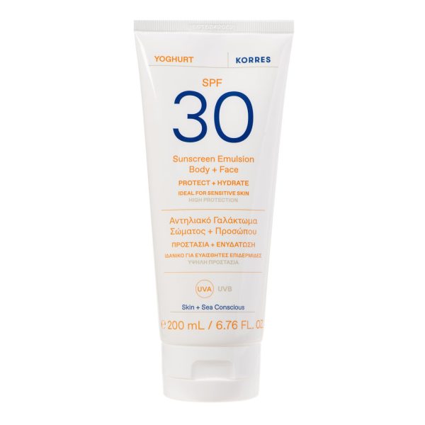 Korres - Yoghurt Sunscreen Emulsion Body + Face SPF30 200ml