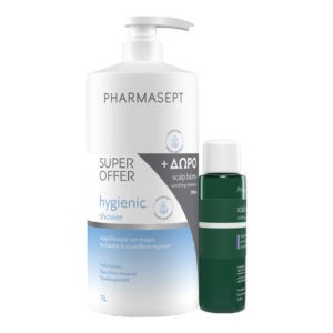 Άνδρας Pharmasept – Promo Hygienic Shower Αφρόλουτρο 1lt & Scalp Biome Σαμπουάν 100ml