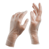 White Jade - Transparent Vinyl Examination Gloves Powder Free 100pcs