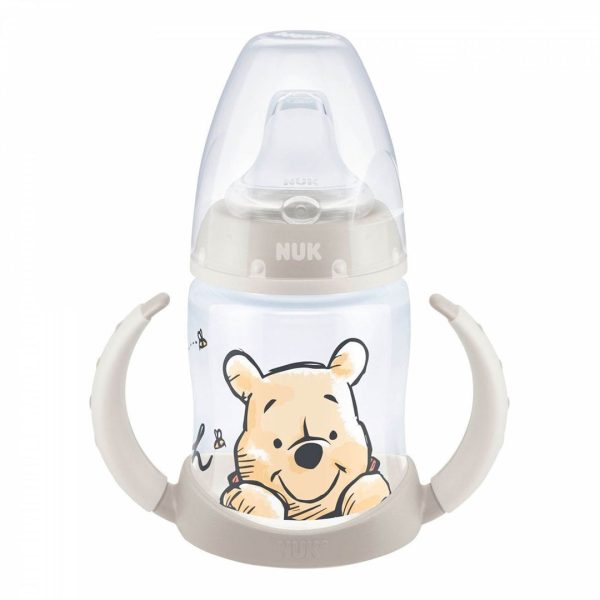 NUK - First Choice Winnie the Pooh Μπιμπέρο Εκπαίδευσης με Ρύγχος Σιλικόνης & Δείκτη Ελέγχου Θερμοκρασίας 6-18 Μηνών 150ml